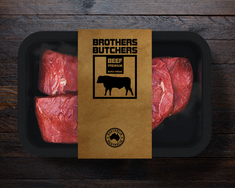 Логотип для упаковки стейков из премиальных сортов говядины
