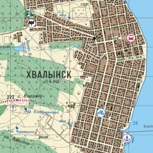 Туристическая карта Хвалынск и окрестности